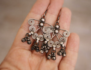 Rajasthani Silver Earrings with Bells