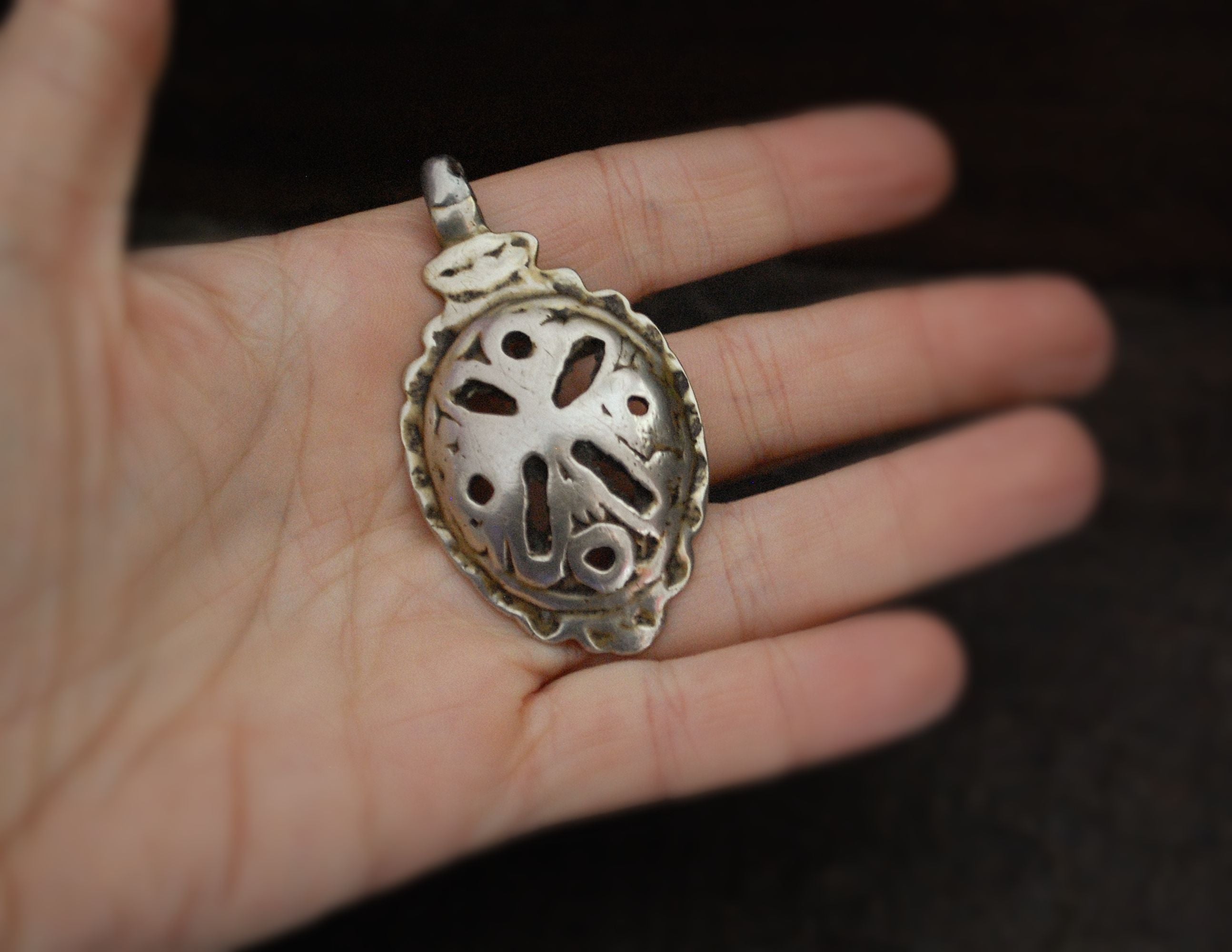 Old Berber Silver Pendant