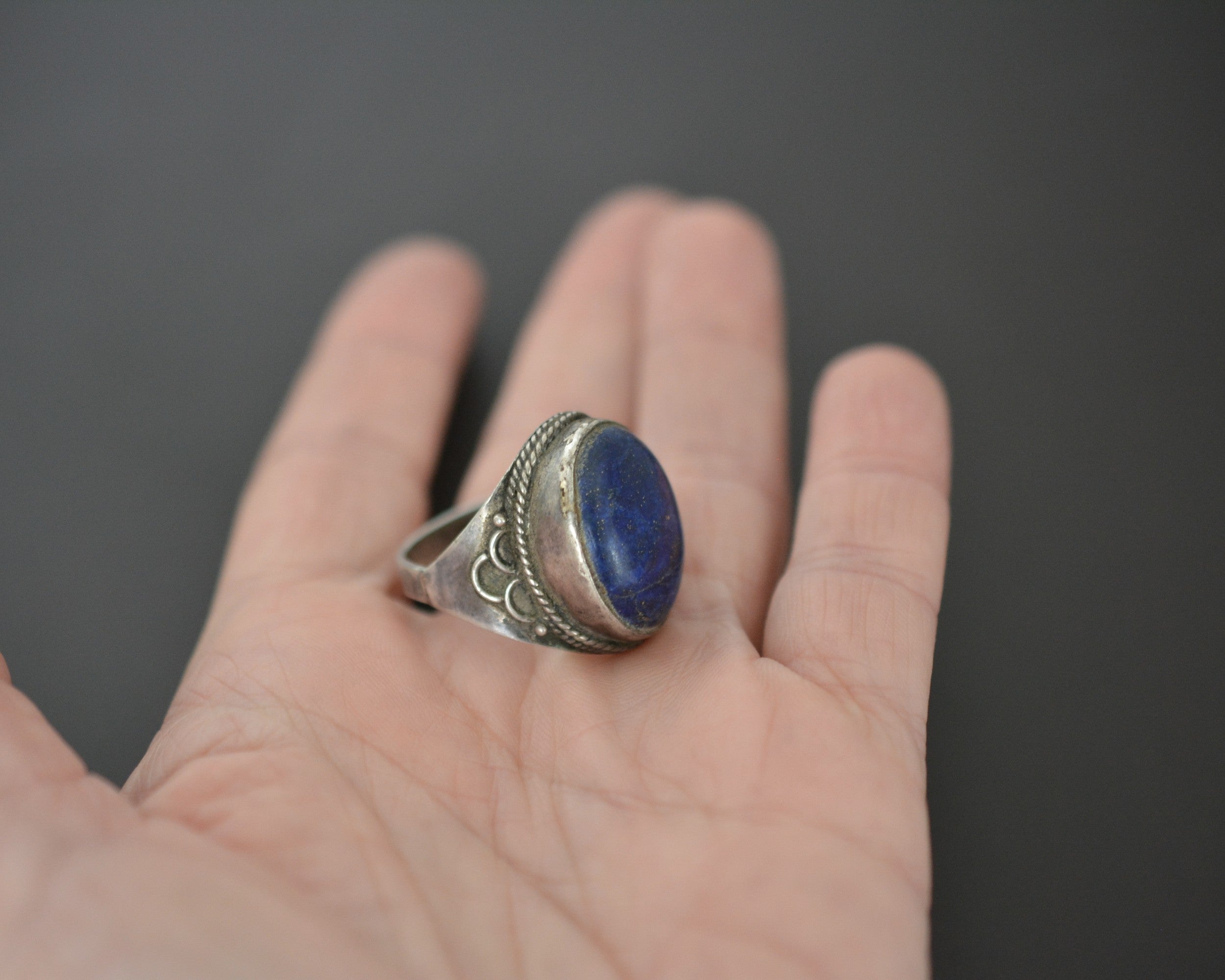 Lapis Lazuli Ring from India - Size 9.5