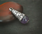 Nepali Amethyst Silver Pendant