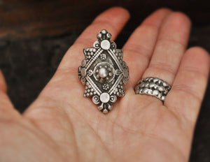 Antique Afghani Silver Ring - Size 9