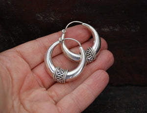 Ethnic Hoop Earrings - MEDIUM/LARGE