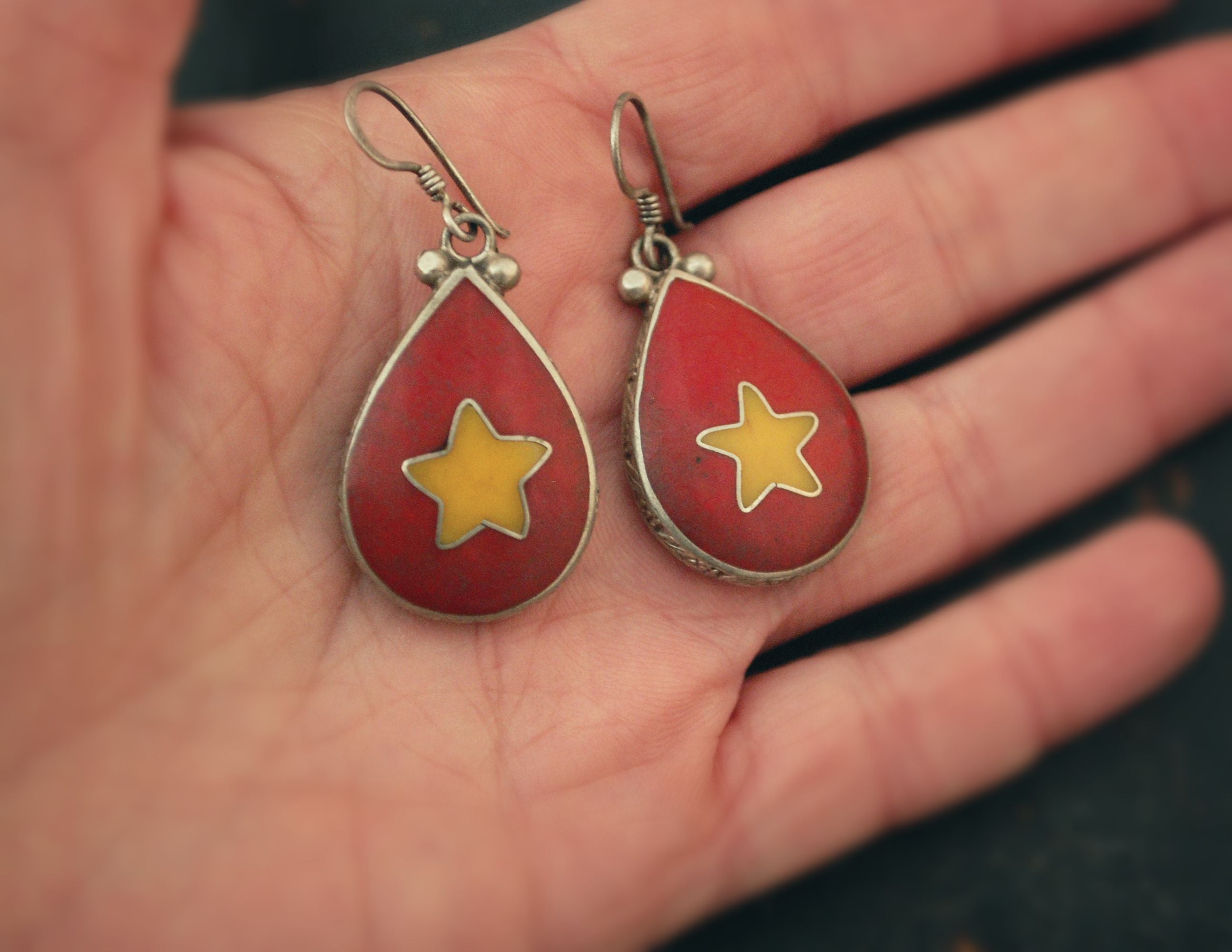 Ethnic Star Earrings