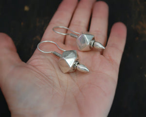 Rajasthani Silver Earrings with Spike