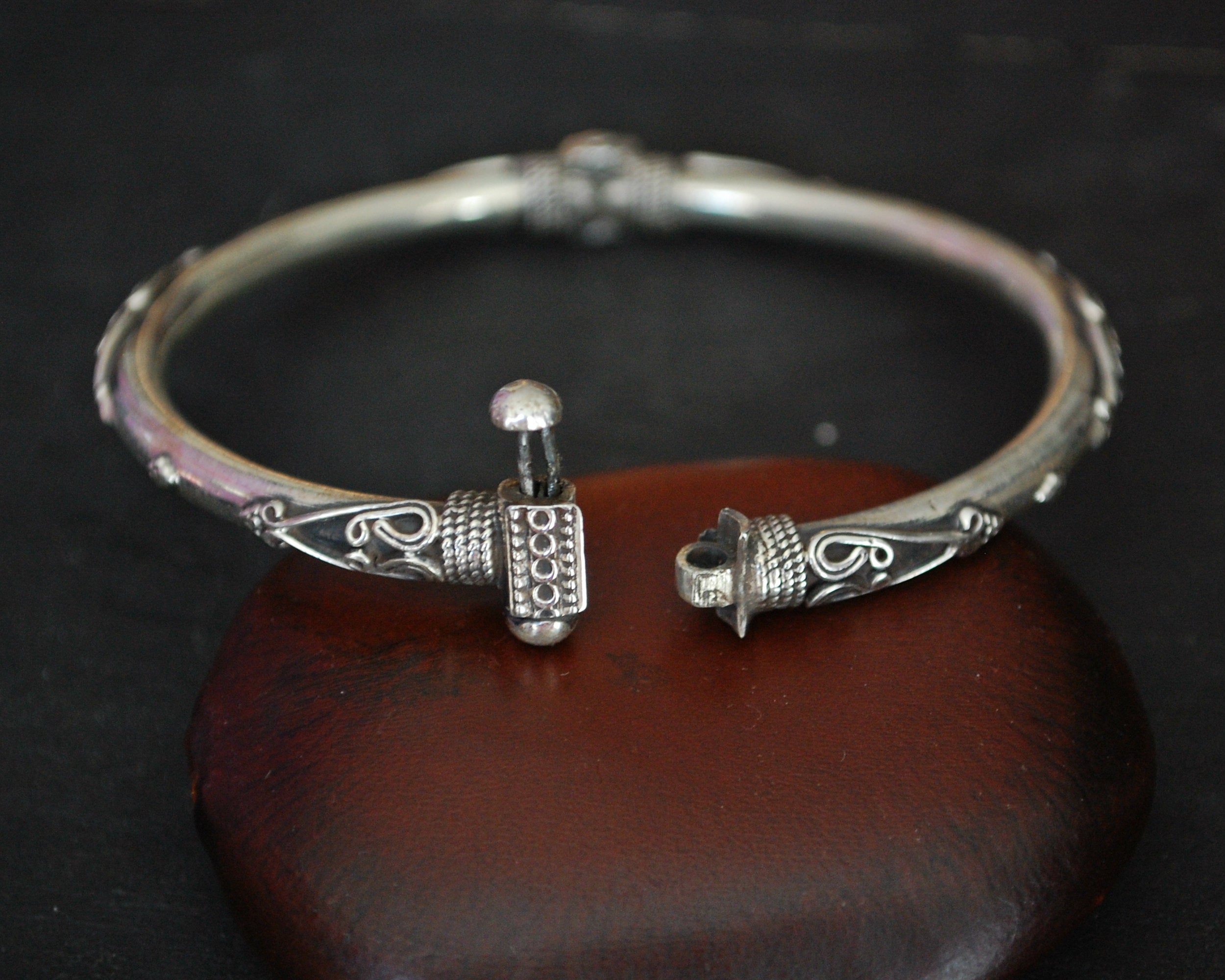 Indian Silver Bracelet with Clasp