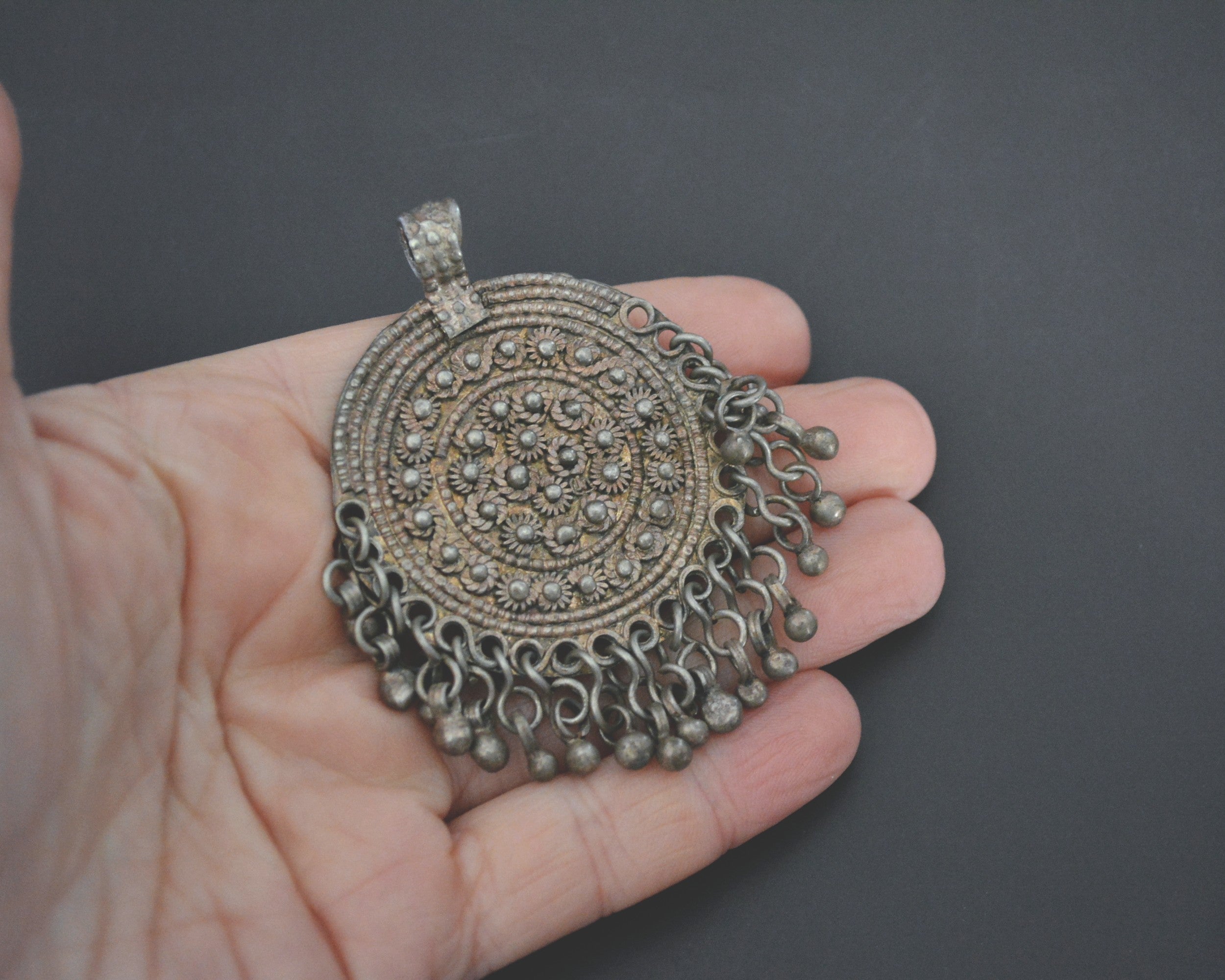 Antique Yemeni Pendant with Bells