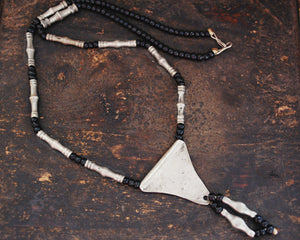 Tuareg Silver Necklace with Amulet