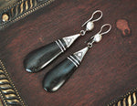 Tuareg Silver Ebony Earrings