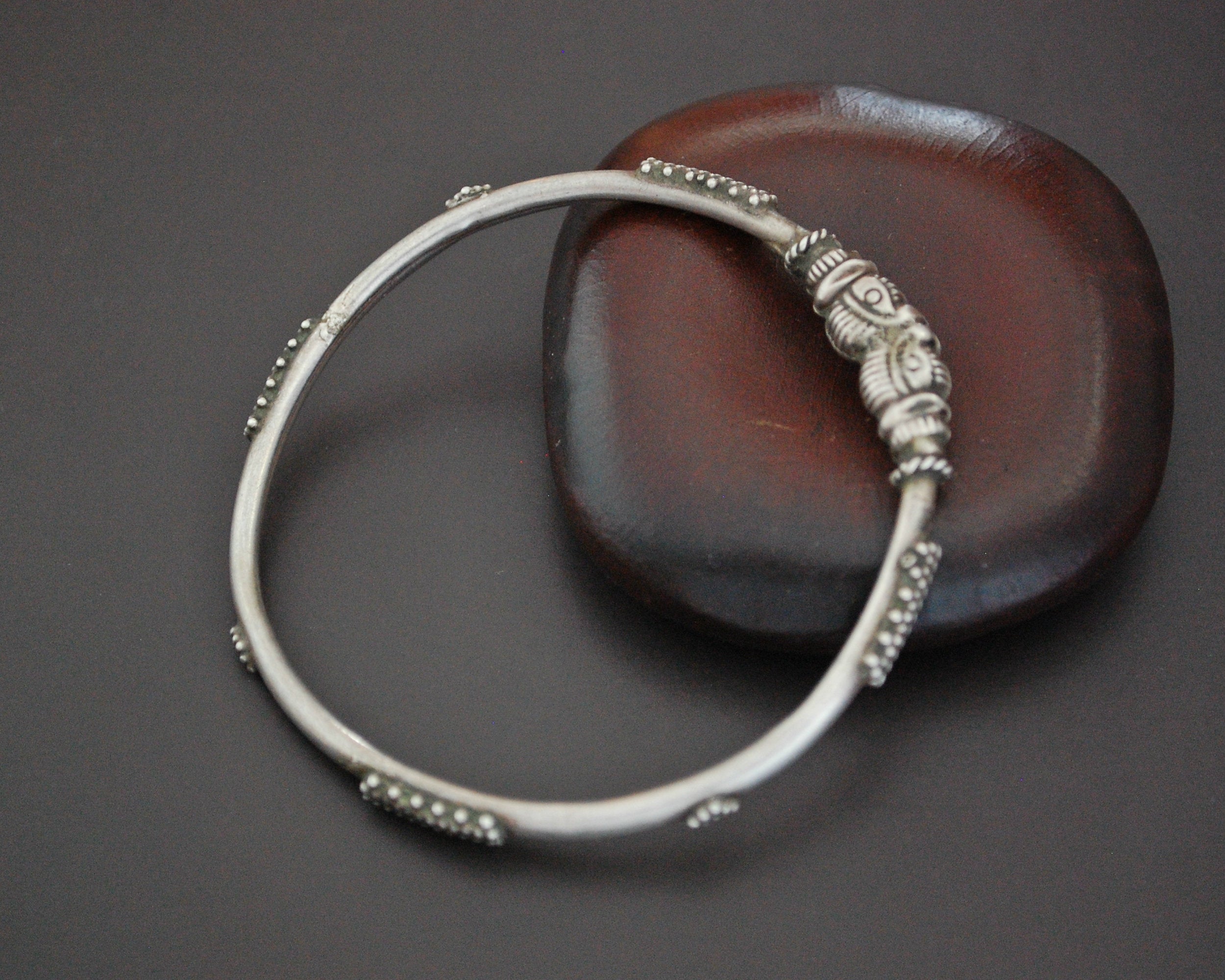 Indian Elephant Bangle Bracelet - XS