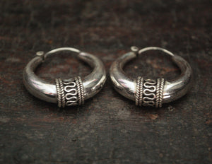 Ethnic Hoop Earrings - MEDIUM/LARGE