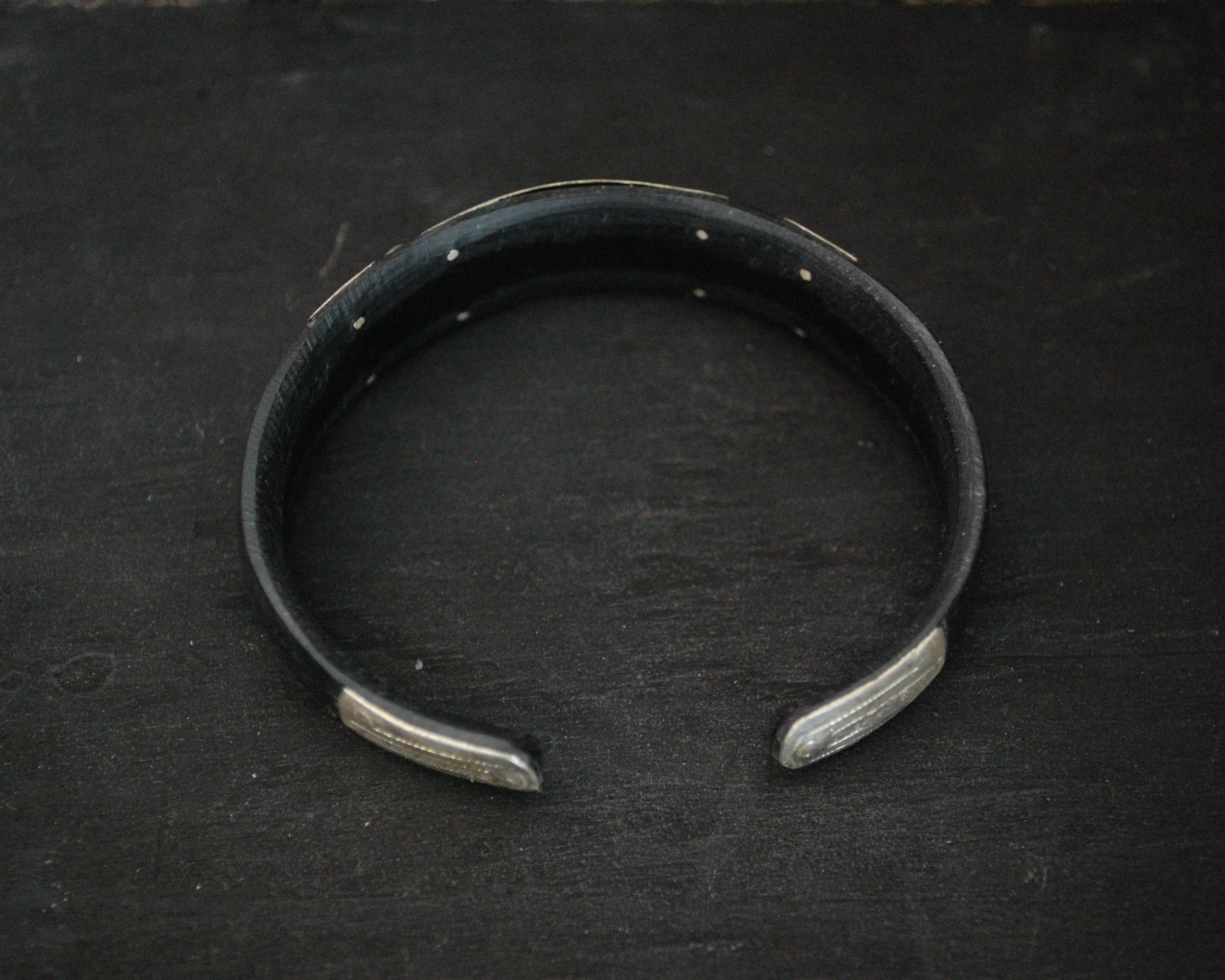 Tuareg Silver Cuff Bracelet with Engravings