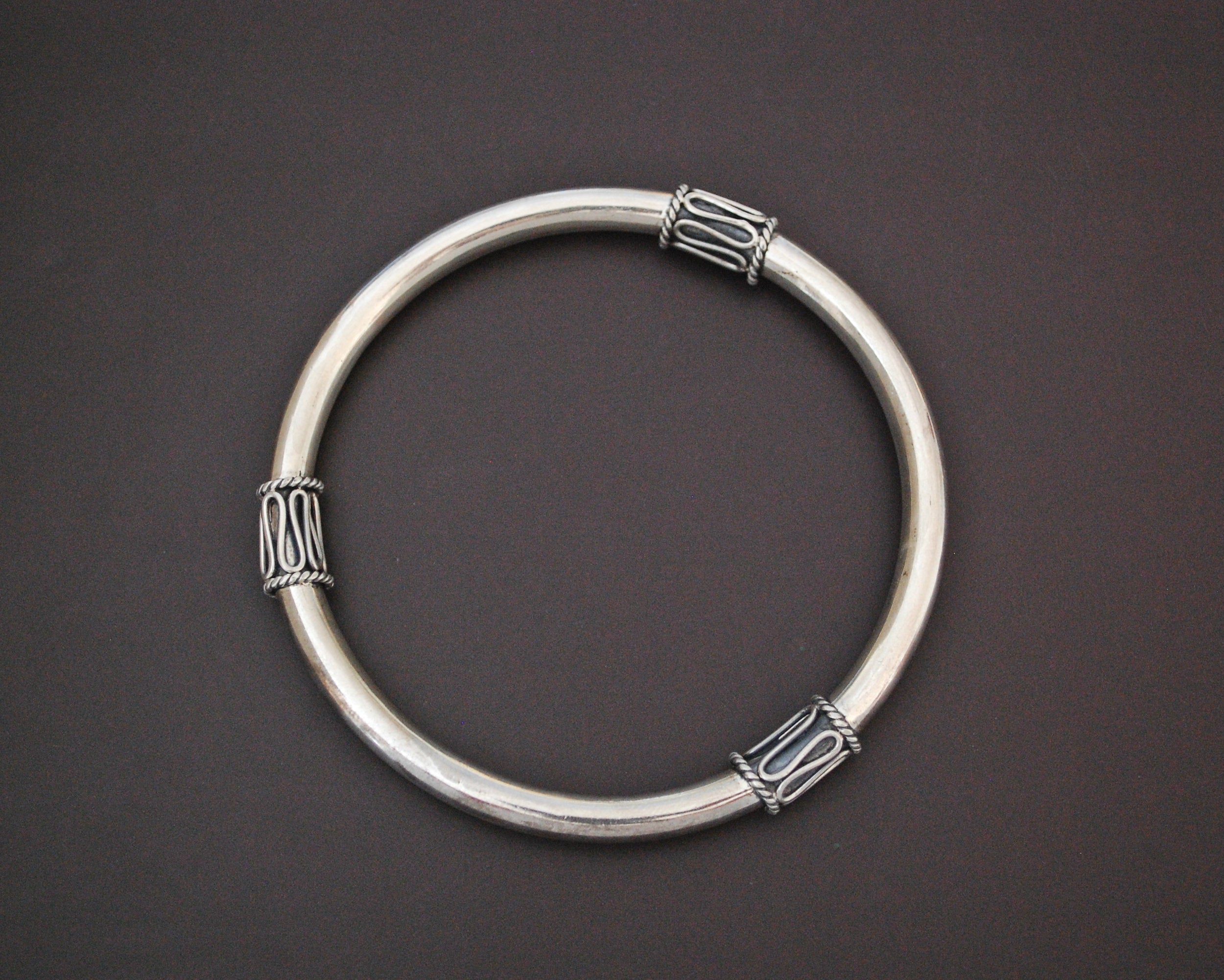 Balinese Sterling Silver Bangle Bracelet