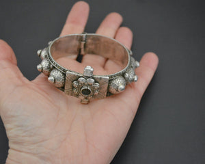 Yemeni Bedouin Silver Bracelet - Hinged - Small Size