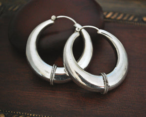 Ethnic Hoop Earrings - LARGE