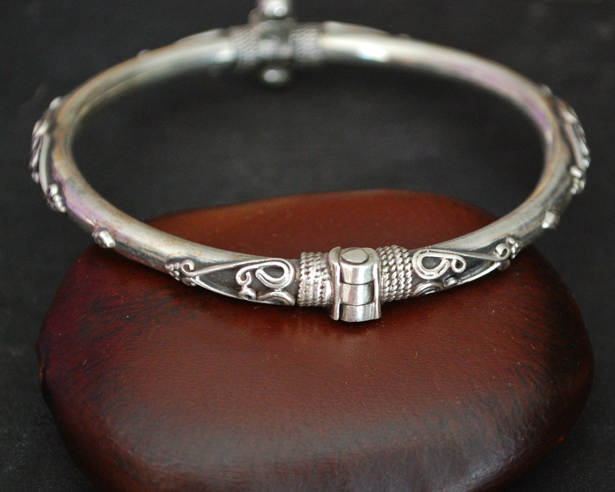 Indian Silver Bracelet with Clasp