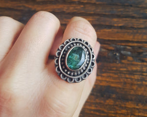 Ethnic Jade Ring - Size 6.5