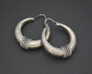 Ethnic Hoop Earrings - LARGE