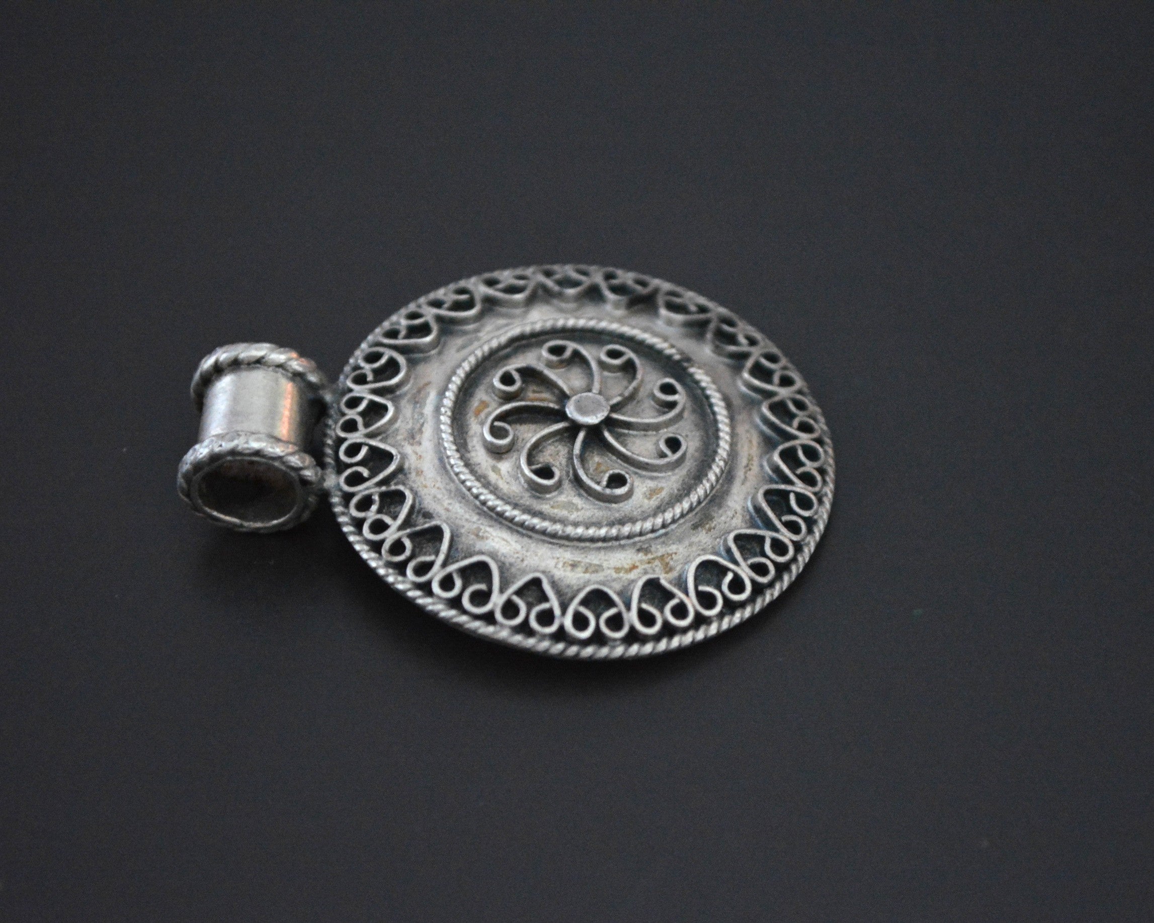 Indian Silver Pendant - Sterling Silver