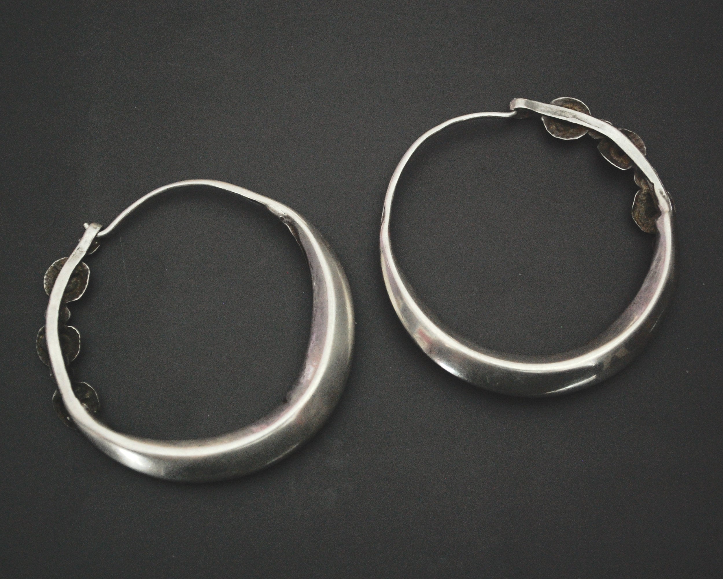 XL Tribal Hoop Earrings from India