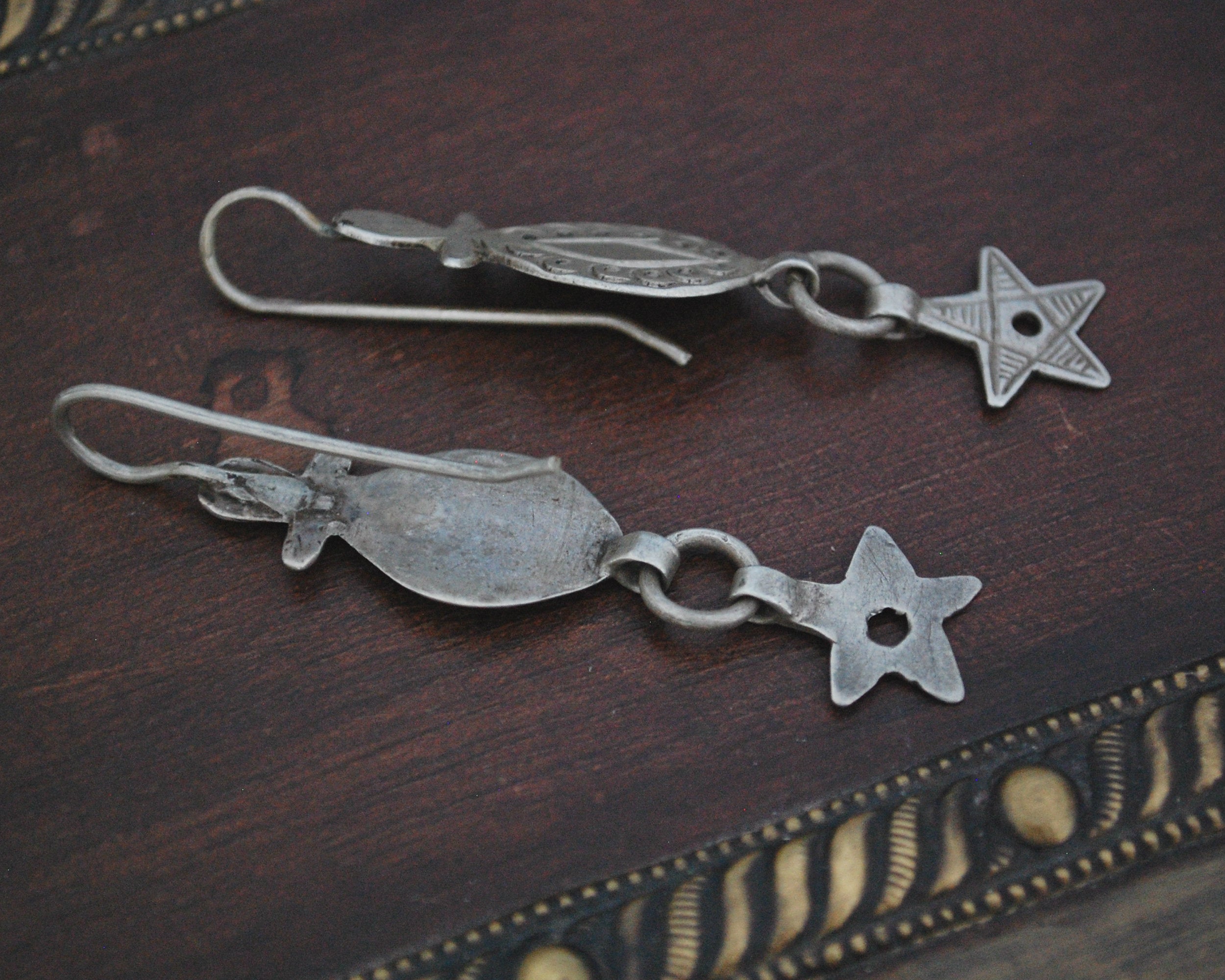 Old Berber Earrings with Stars