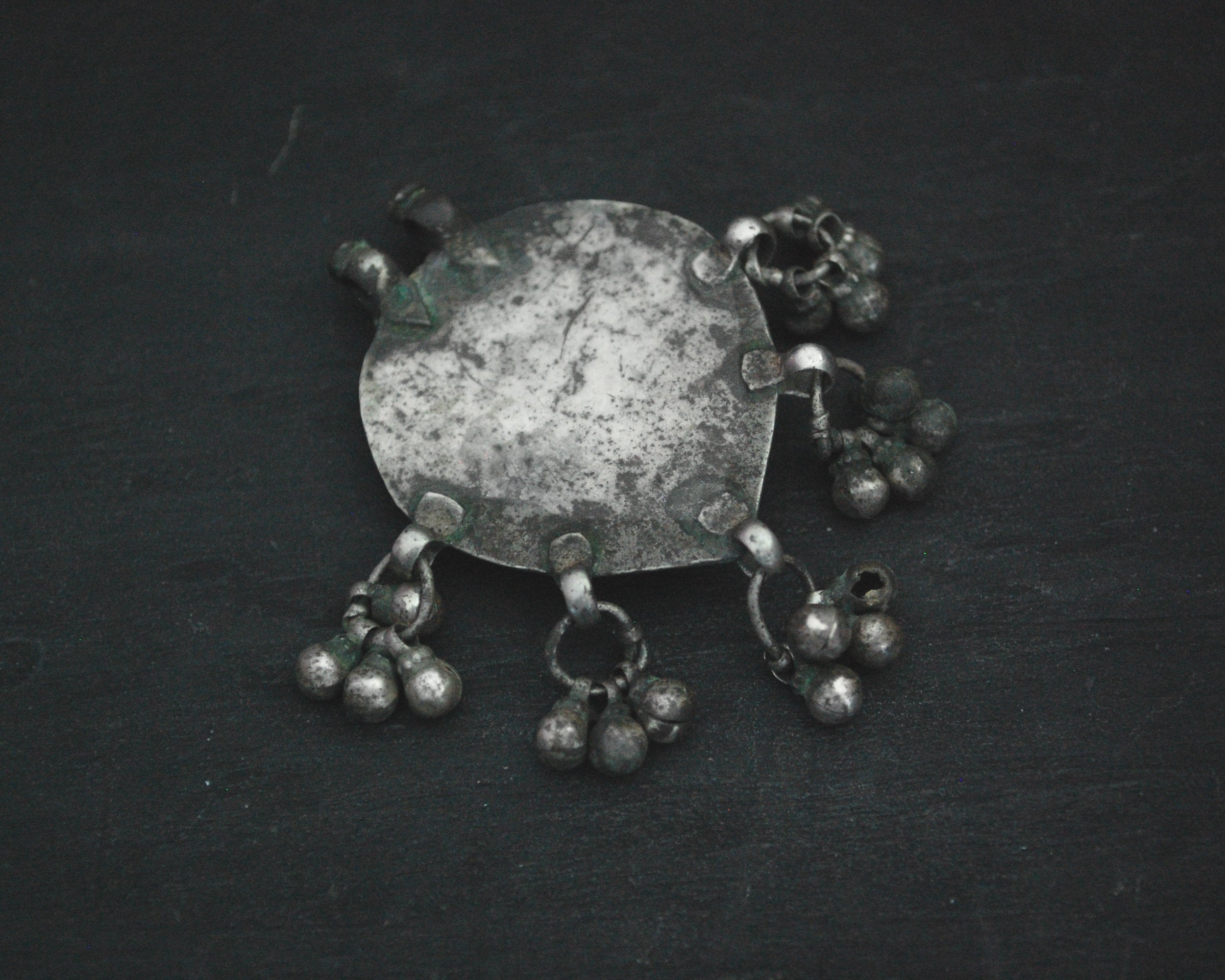 Rajasthani Silver Amulet with Bells