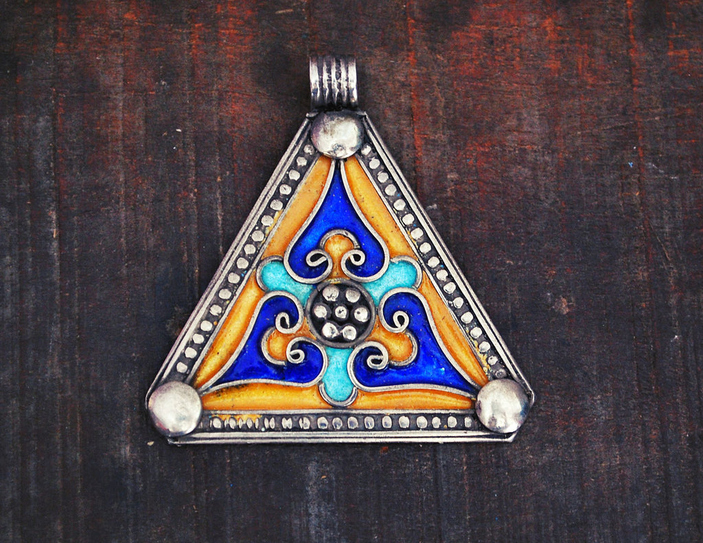 Berber Enamel Pendant