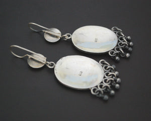 Vintage Indian Sterling Silver Dangle Earrings