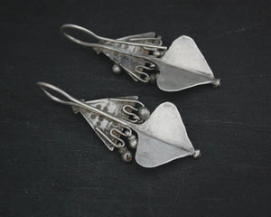 Rajasthani Tribal Silver Earrings