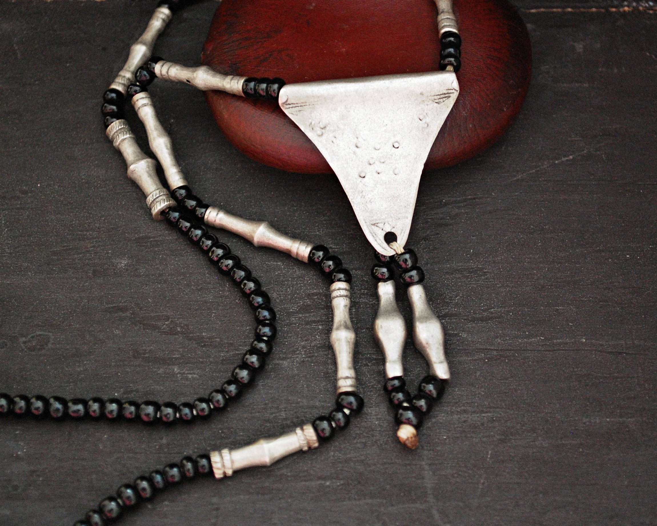 Tuareg Silver Necklace with Amulet