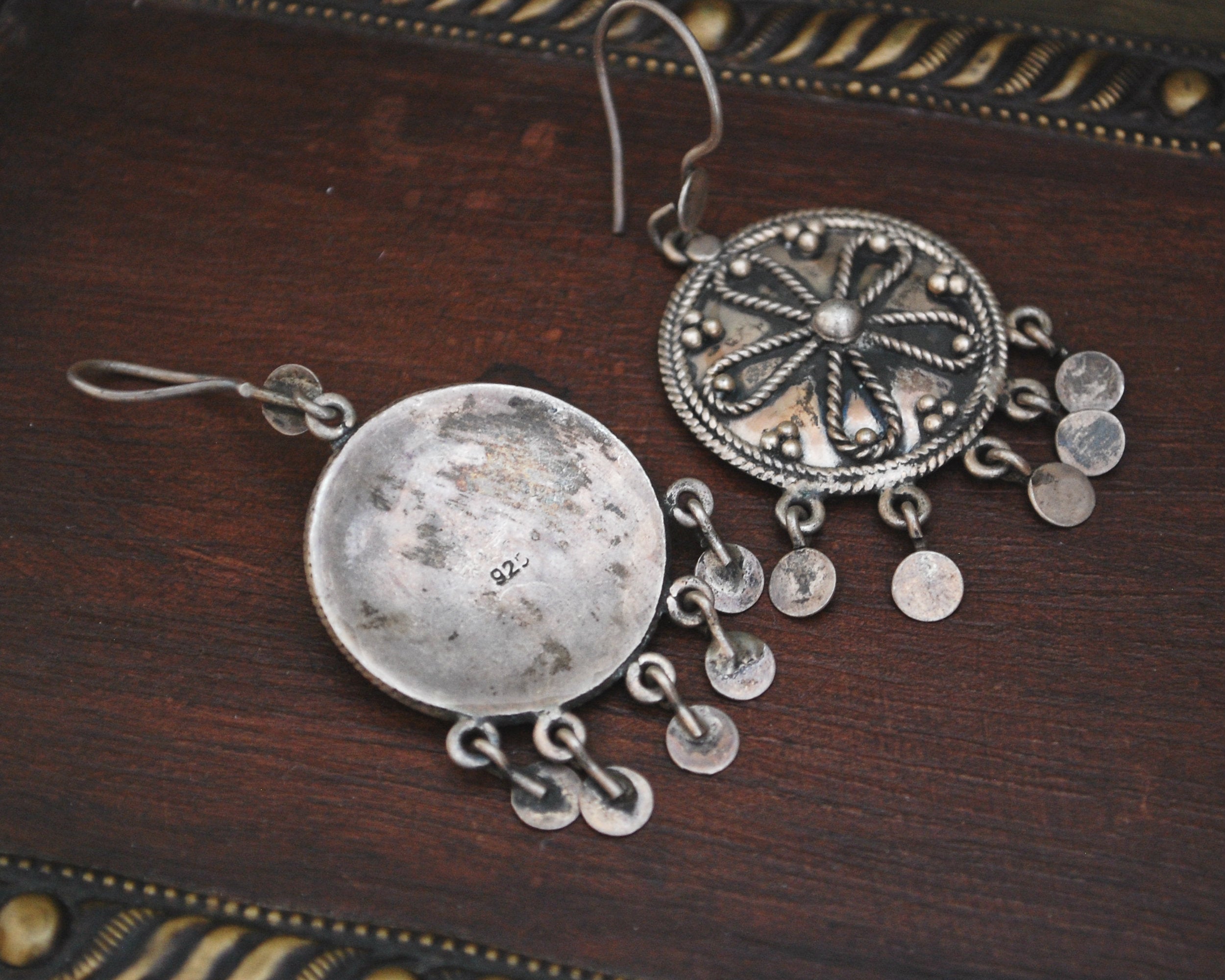 Vintage Indian Sterling Silver Earrings