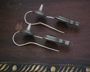 Old Gujarati Glass Spike Glass Earrings