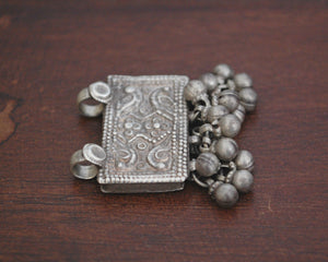 Rajasthani Silver Amulet with Bells