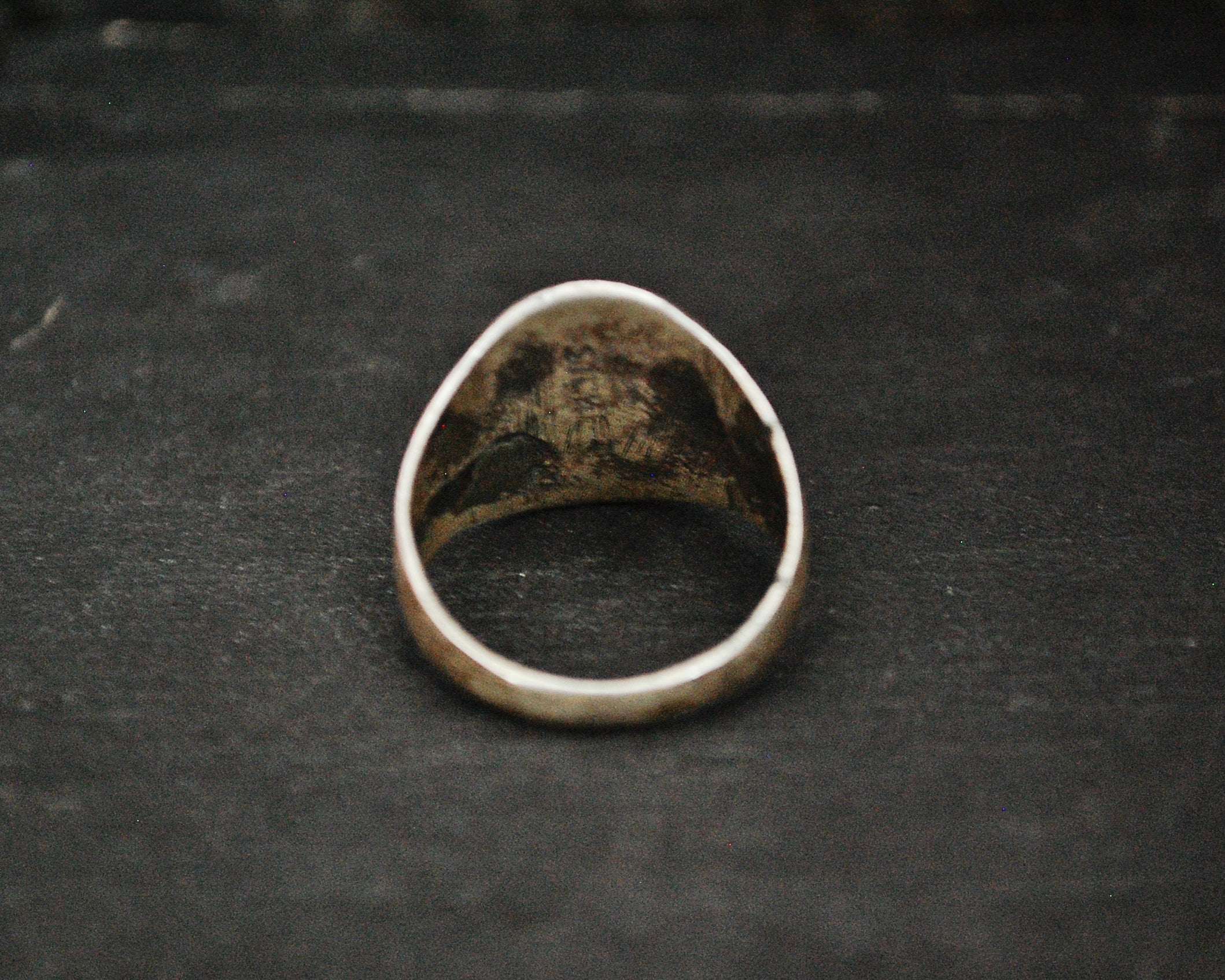 Om Silver Ring from India - Size 9.5