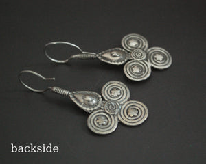 Vintage Afghani Silver Earrings