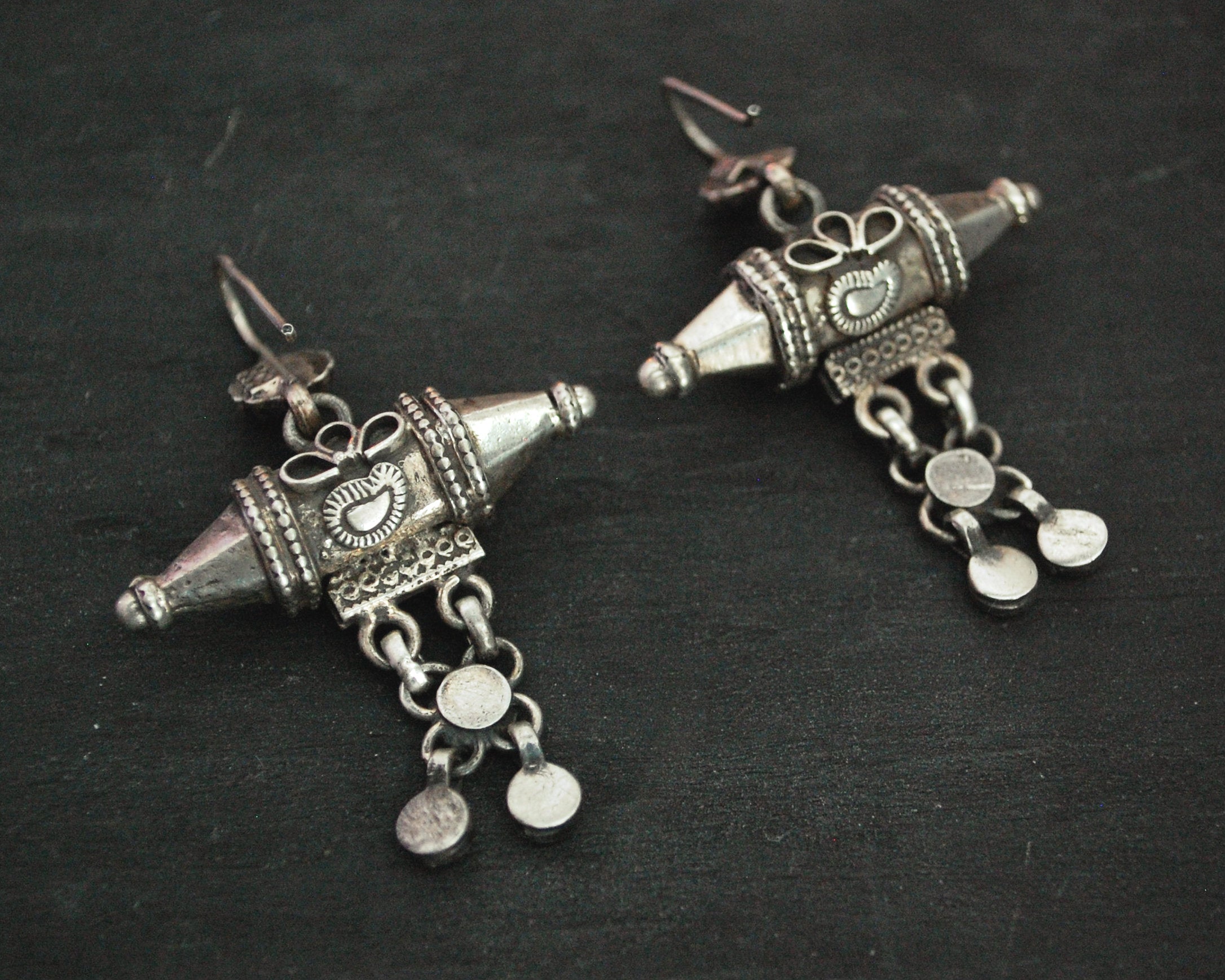 Rajasthani Silver Dangle Earrings