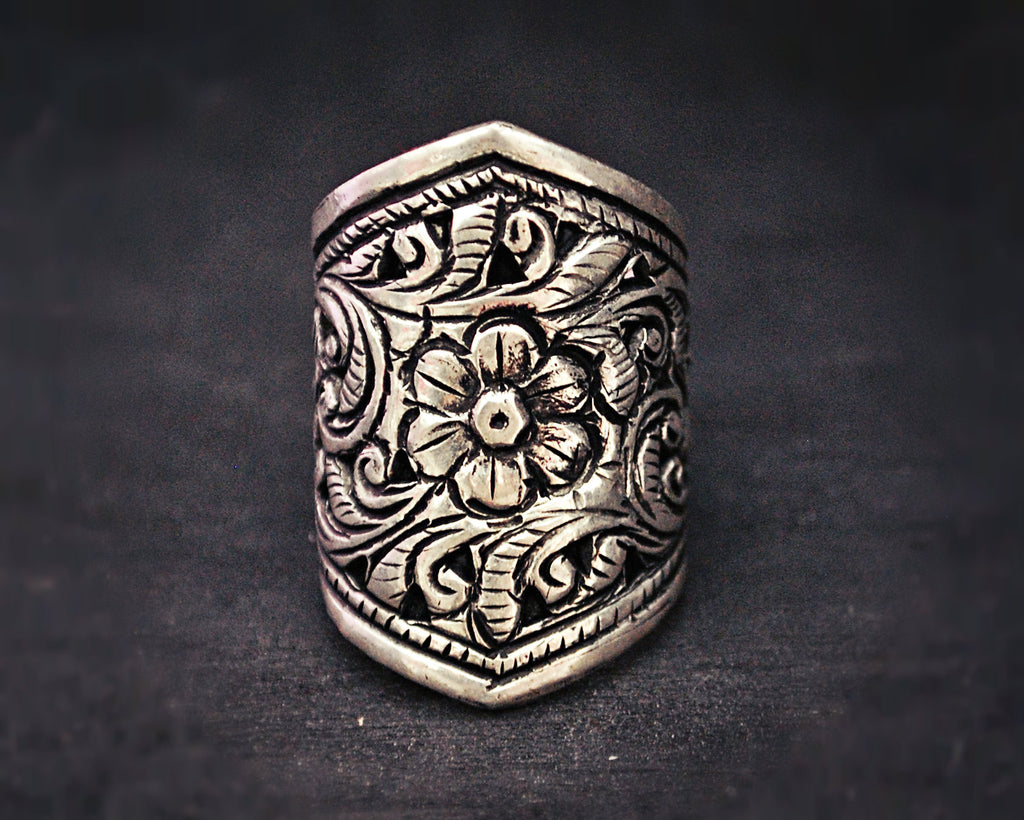 Ethnic Band Ring from India - Size 8+