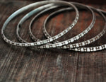 Indian Tribal Silver Bangle Bracelet