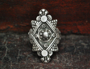 Antique Afghani Silver Ring - Size 9