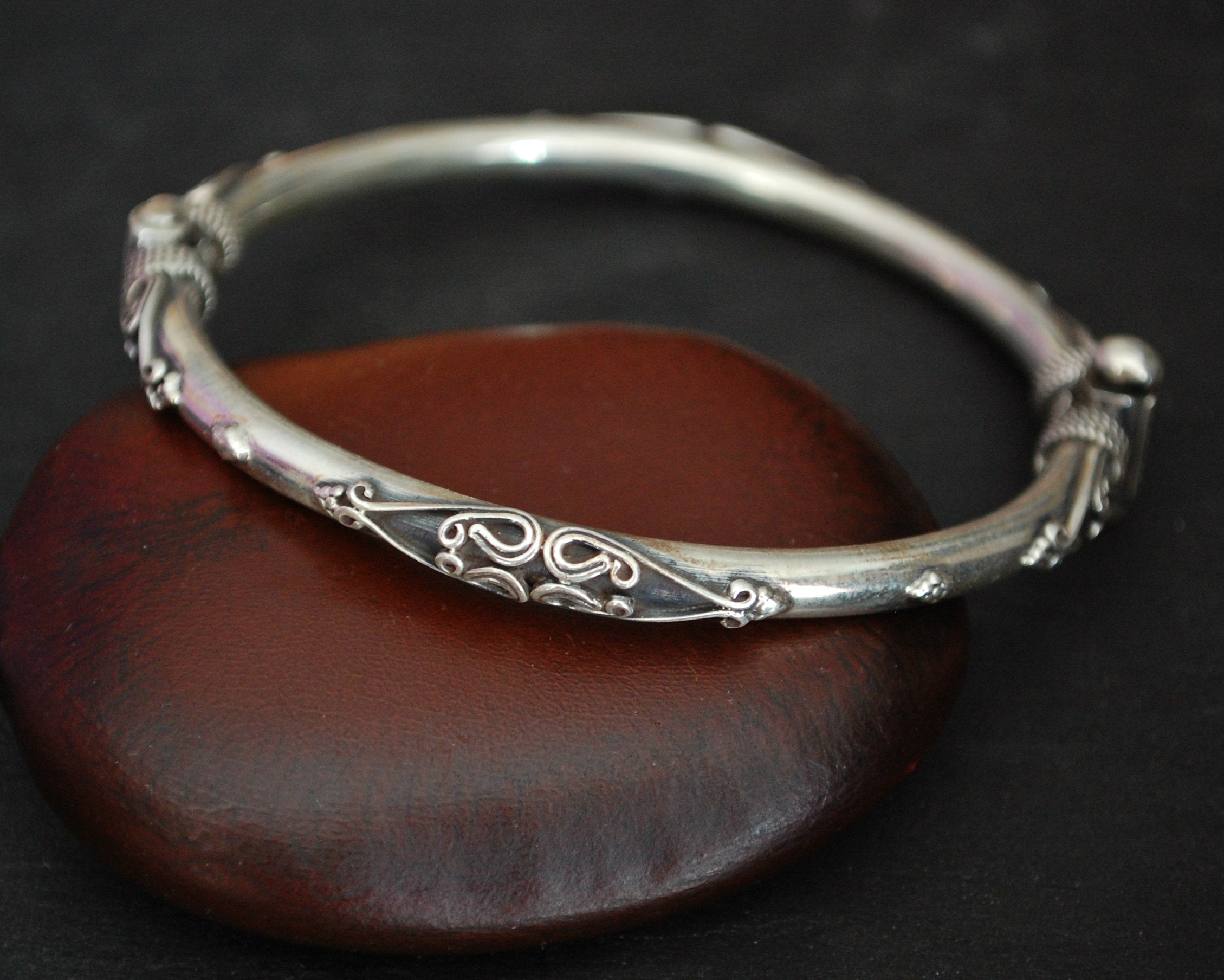 Indian Silver Bracelet with Clasp