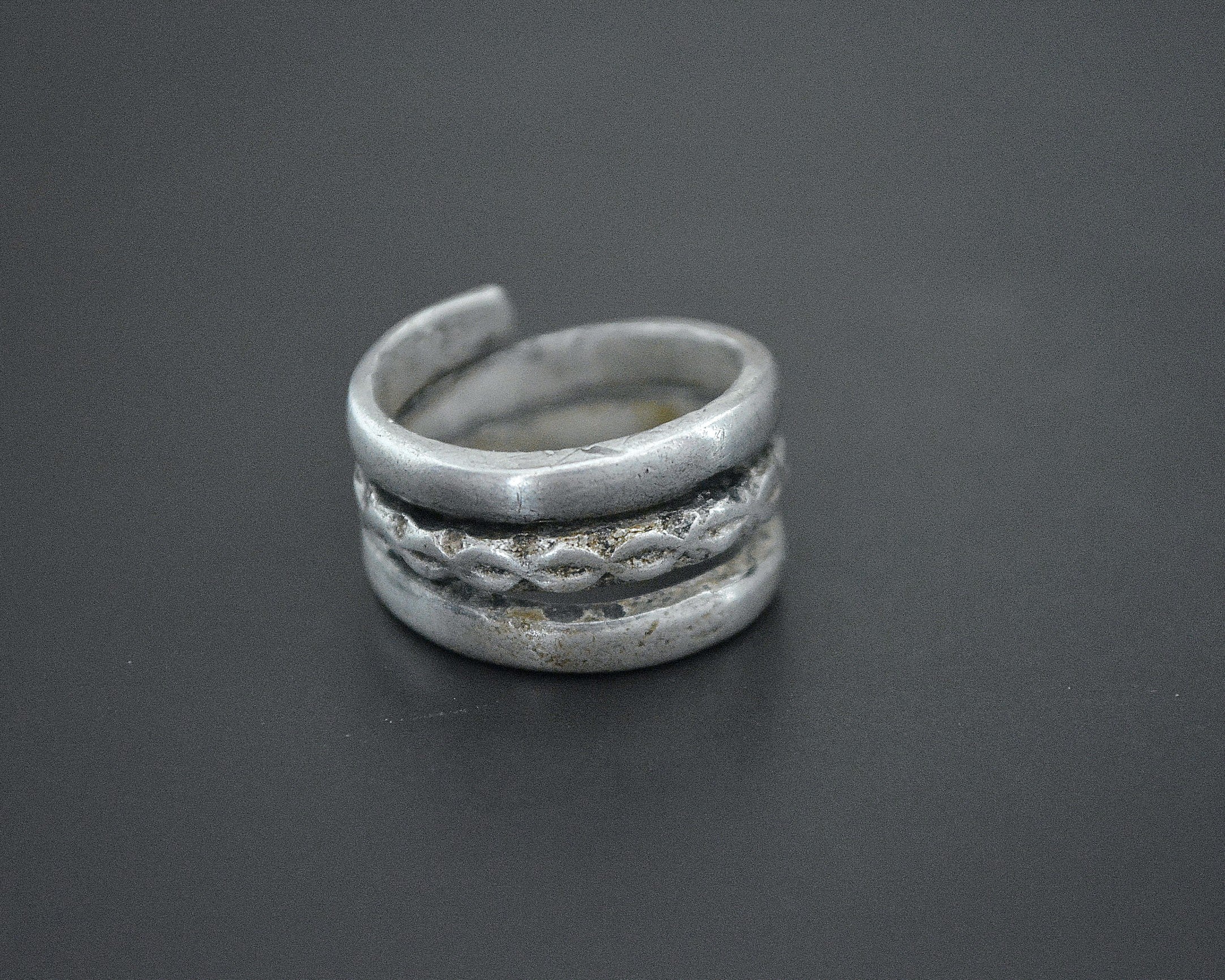 Old Pinky Coil Ring from Rajasthan - Size 4.5