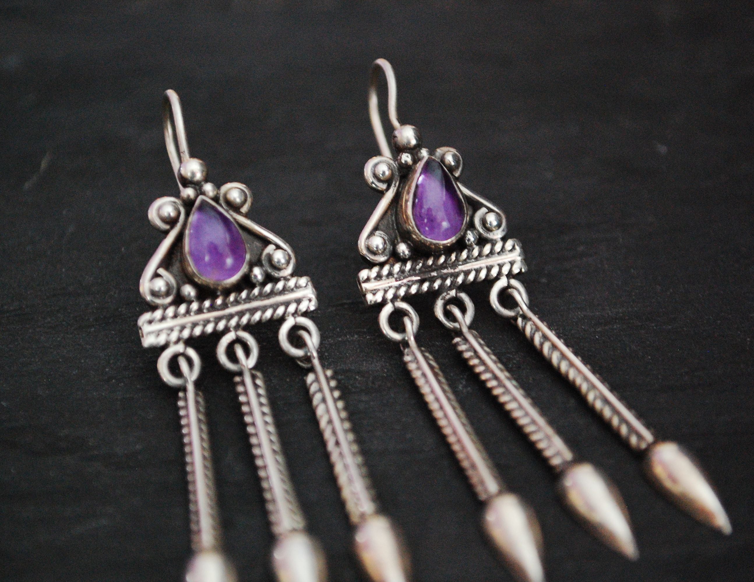 Amethyst Earrings from India