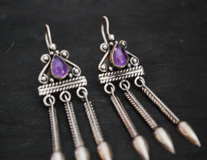 Amethyst Earrings from India