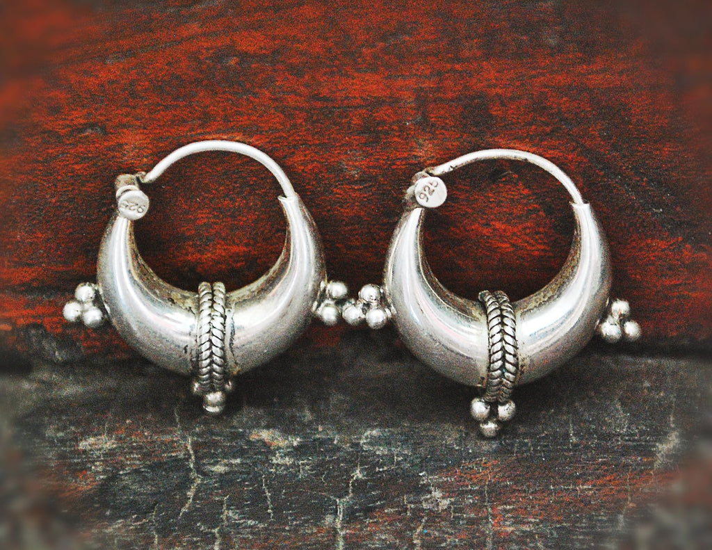 Ethnic Hoop Earrings - SMALL