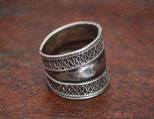 Ethnic Cigar Band Ring - Size 8