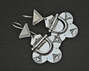 Hinged Tuareg Earrings with Carvings