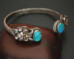 Nepali Dragon Turquoise Cuff Bracelet