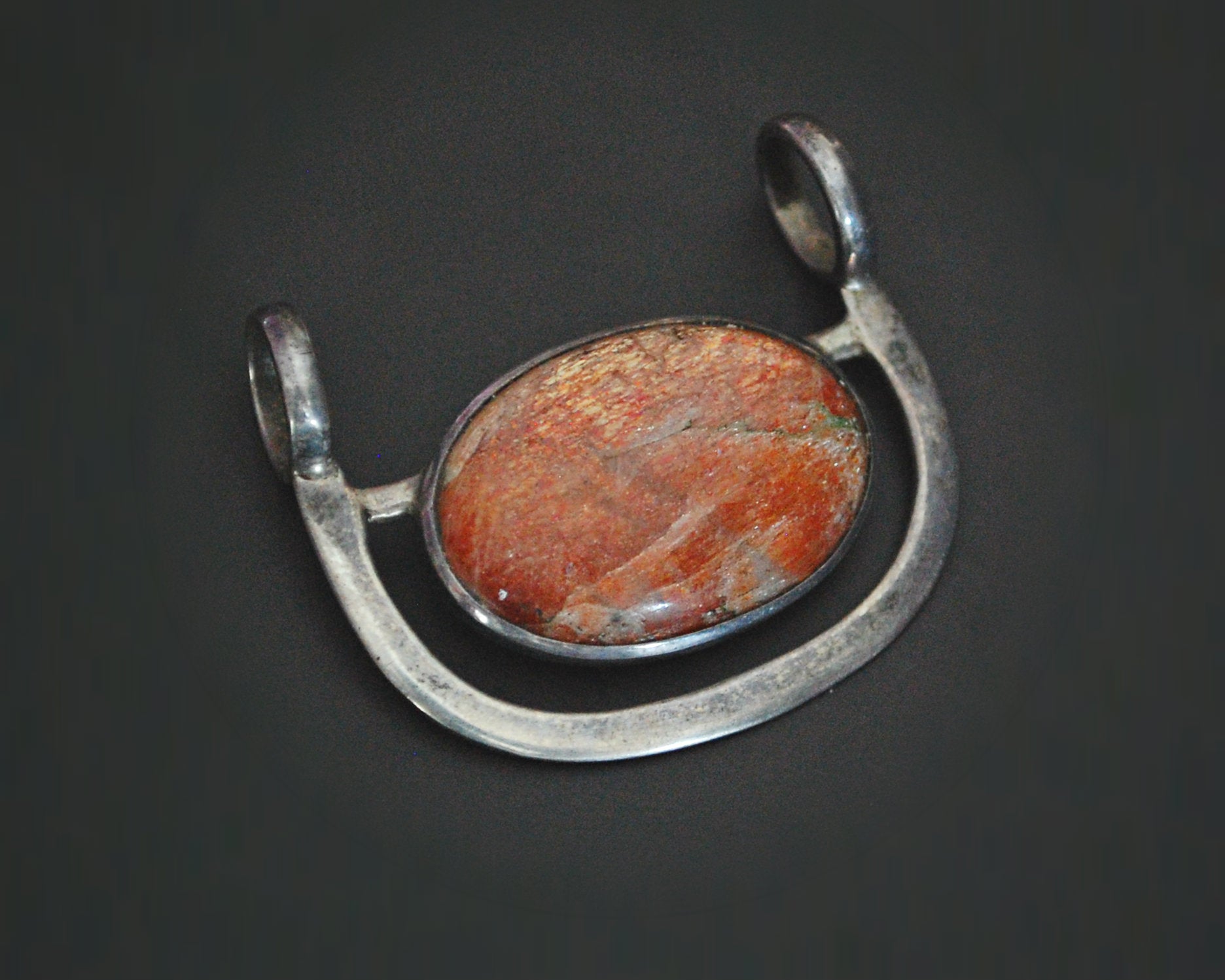 Sunstone Pendant with Sterling Silver Setting