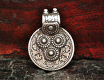 Antique Indian One Rupee Coin Pendant