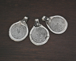 Set of Three Berber Spiral of Life Pendants