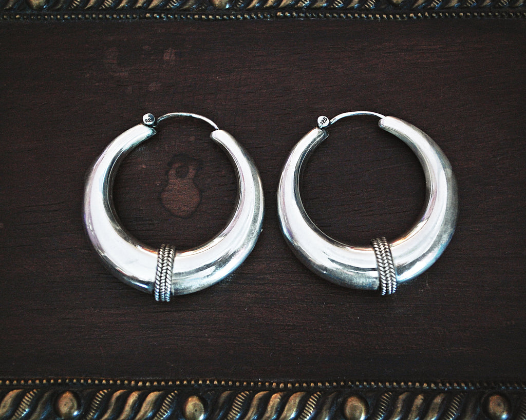 Bold Ethnic Hoop Earrings - MEDIUM/LARGE